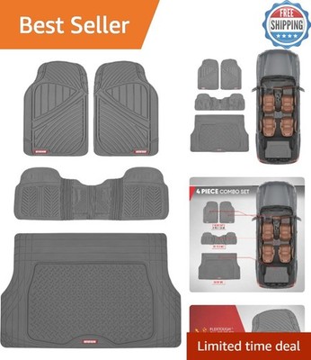 Durable All-Weather Floor Mats with Adjustable Cargo Liner for Maximum Coverage