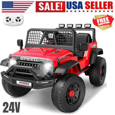 24V Kids Gift Ride on Car Powerful Electric Toy Car for Girls Boys Holiday Gift