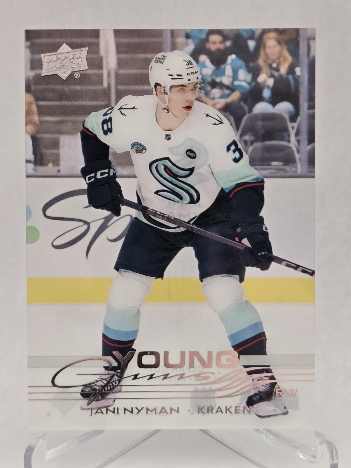 2025-26 Upper Deck Series 1 Jani Nyman CLEAR CUT Young Guns Rookie 209 Seattle