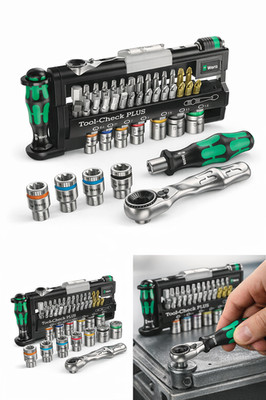 Wera Tool-Check PLUS Bit- & Steckschlüssel Set Ratsche Schraubendreher 39-tlg.