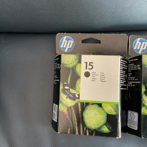 ORIGINAL HP15 X 3 C6615DE BLACK INK CARTRIDGE Copier 310, DeskJet 3810, 3816 - Photo 2/11