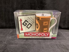 Hasbro Monopoly Porcelain Mug Coaster & Tray Time For Tea Set