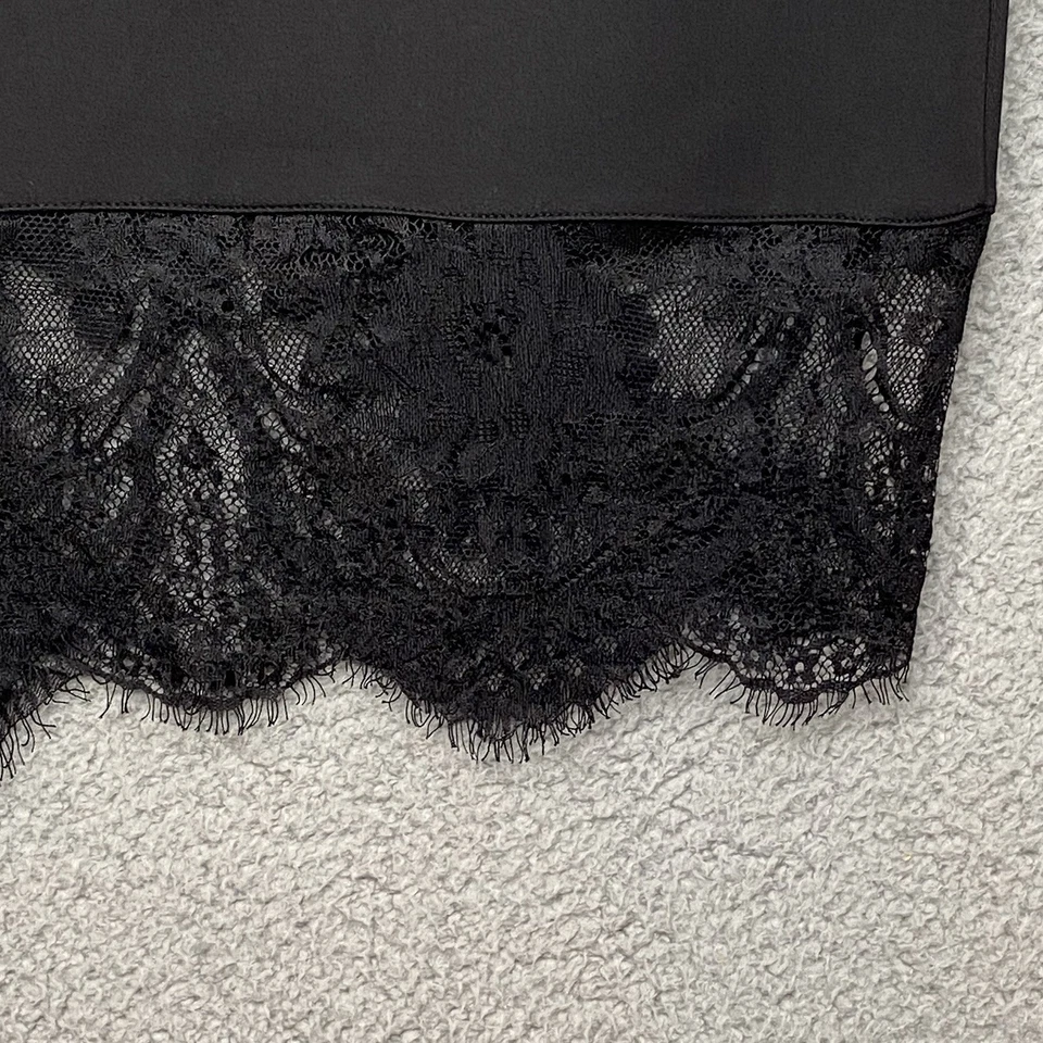 Black Stretch WhimsiGoth Skirt Lace Midi Skirt SIZE Large - Imagem 4 de 4