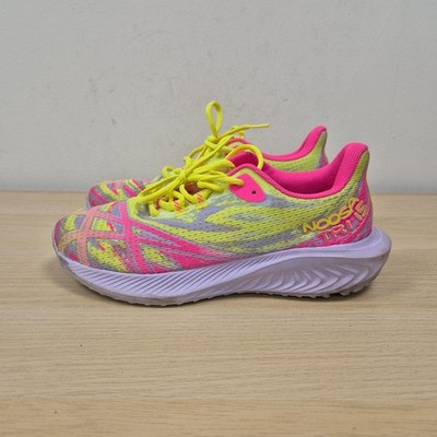 Asics Gel-Noosa Tri 15 GS Hot Pink Volt Mesh Damen-Laufschuhe Größe UK 5