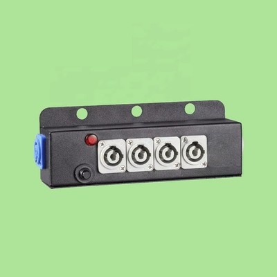 Premium   Stage Equipment 4 Powercon Output Box 20A Distribution Power Box
