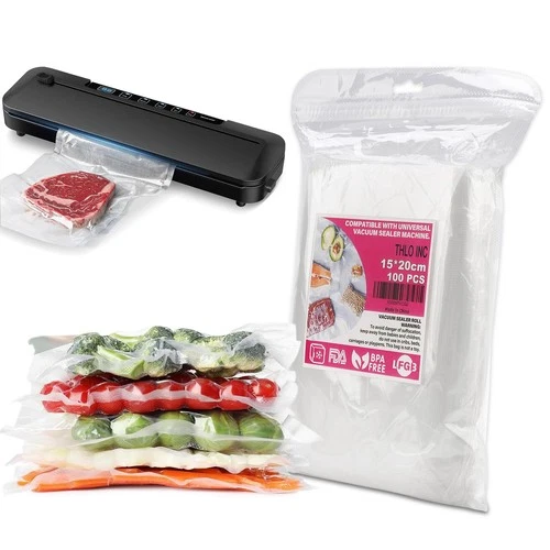 Vacuum Sealer Bags 100pcs Extra Thick Reusable Food Grade Bags – 15x20cm