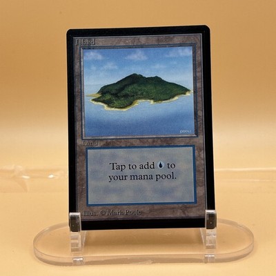 MTG Island Beta 1993 Mark Poole Vintage Basic Land Old School