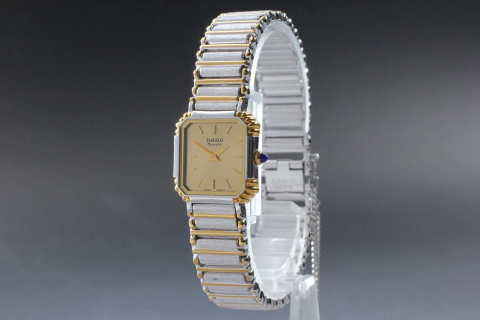 [Near MINT] RADO 133.9564.2 19mm Gold Dial Two-Tone color Quartz Woman's Watch - image 4 of 4