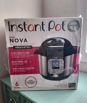 Instant Pot Duo Nova 6 Quart 7-in-1 Multi-Use Pressure Cooker Instapot 60 NEW