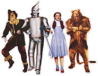 Patch Wizard of Oz Dorothy & Friends Tin Man Scarecrow Lion Embroidered Iron-On