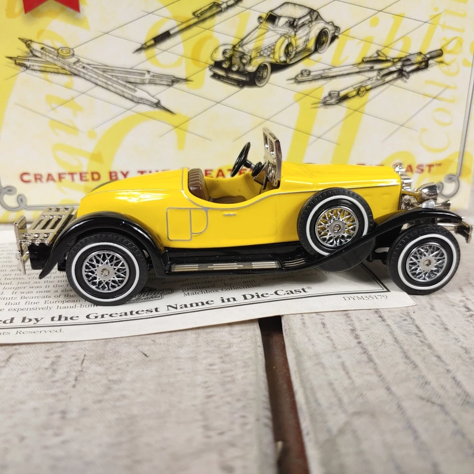 Matchbox Dinky 1931 Stutz Bearcat Yellow Diecast Car DYM35179 - NEW OPEN BOX - Image 3 of 4