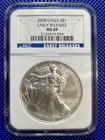 2008 ~ Silver Eagle S$1 ~ NGC MS69 ~ EARLY RELEASES ~ #3136474-044
