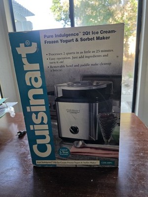 Cuisinart Ice Cream Frozen Yogurt Maker CIM-60SA - Stainless 2 Quart - Brand New