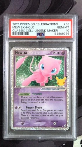 2021 POKEMON CELEBRATIONS CLASSIC COLLECTION #88 MEW EX-HOLO PSA 10