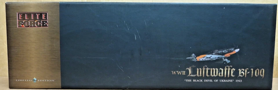 ELITE FORCE 1/18 Luftwaffe BF109G-6 "DEVIL OF UKRAINE" ERICH HARTMANN - Image 4 of 4