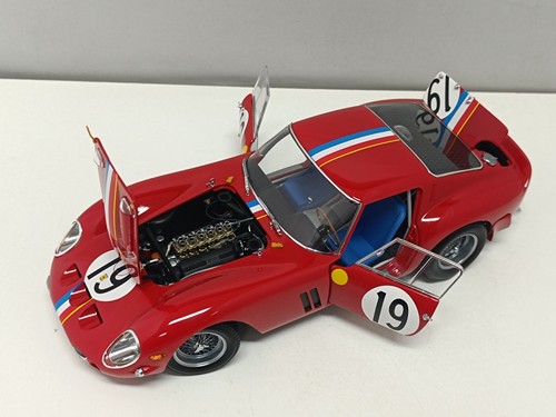 Ferrari 250 GTO 1962 Le Mans No.19 Red Rosso - Kyosho 1:18 Usato in Box Rare - Imagen 5 de 18
