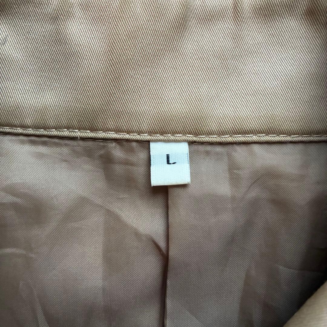 MUJI/Ryohin Keikaku Double Breasted Trench Coat Beige L View 6