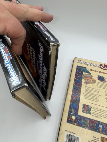 Rules Cyclopedia Hardcover Dungeons & Dragons 1991 TSR D&D 1071 +2 Books Damaged - Picture 17 of 23