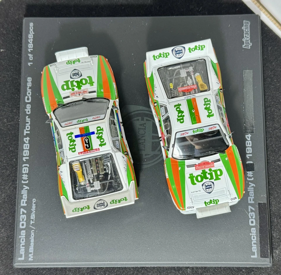 HPI-RACING 8035 959 TWIN SET LANCIA 037 BIASION TOUR DE CORSE/SANREMO 1984 1:43 - Immagine 4 di 4