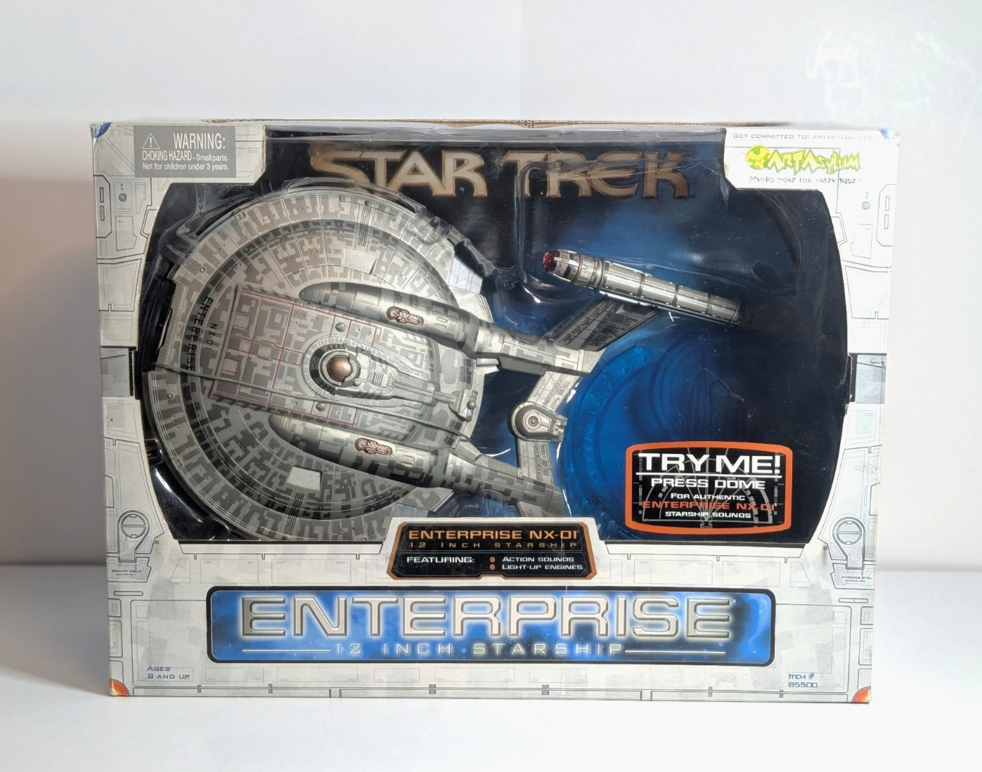 2002 Star Trek ENTERPRISE NX-01 Art Asylum 12" Starship- Sealed Box