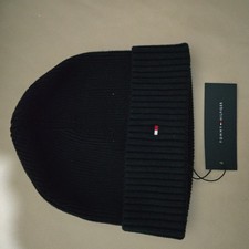Image of Mens Blue Tommy Hilfiger Beanie Hat. Brand New With Tags. 100% Authentic.