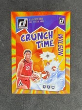 A’JA WILSON 2025 Panini Donruss WNBA Crunch Time #12 Orange Laser /399 Aces