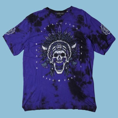 Vintage Affliction 2000s Skull Native Graphic T-Shirt - M
