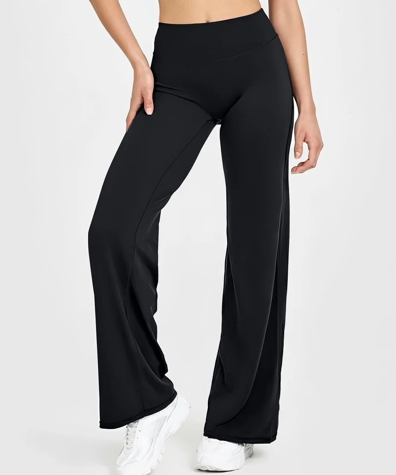 Ladies Wide Leg Pants Woman Yoga Pants Stretch Loose Casual Lounge Sweatpants - Image 4 of 4