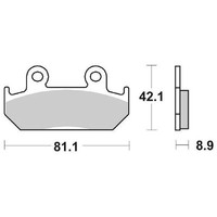 BremsbeläGe Vorne Racing SBS 593 Rs Honda CB N ( BC D ) (2CIL 400 1986