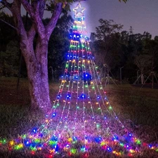 Christmas Decoration Lights, Outdoor Christmas String Lights 320 LED 11.5 Ft ...
