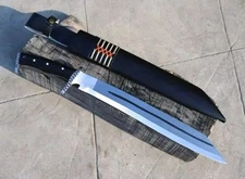 Hand-Forged Machete | Functional | Norse Bearded Blade | Camping Tool | Gift