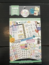 Happy Planner Stickers Book Journal Scrapbook Essential Plan Less Than 20 Used