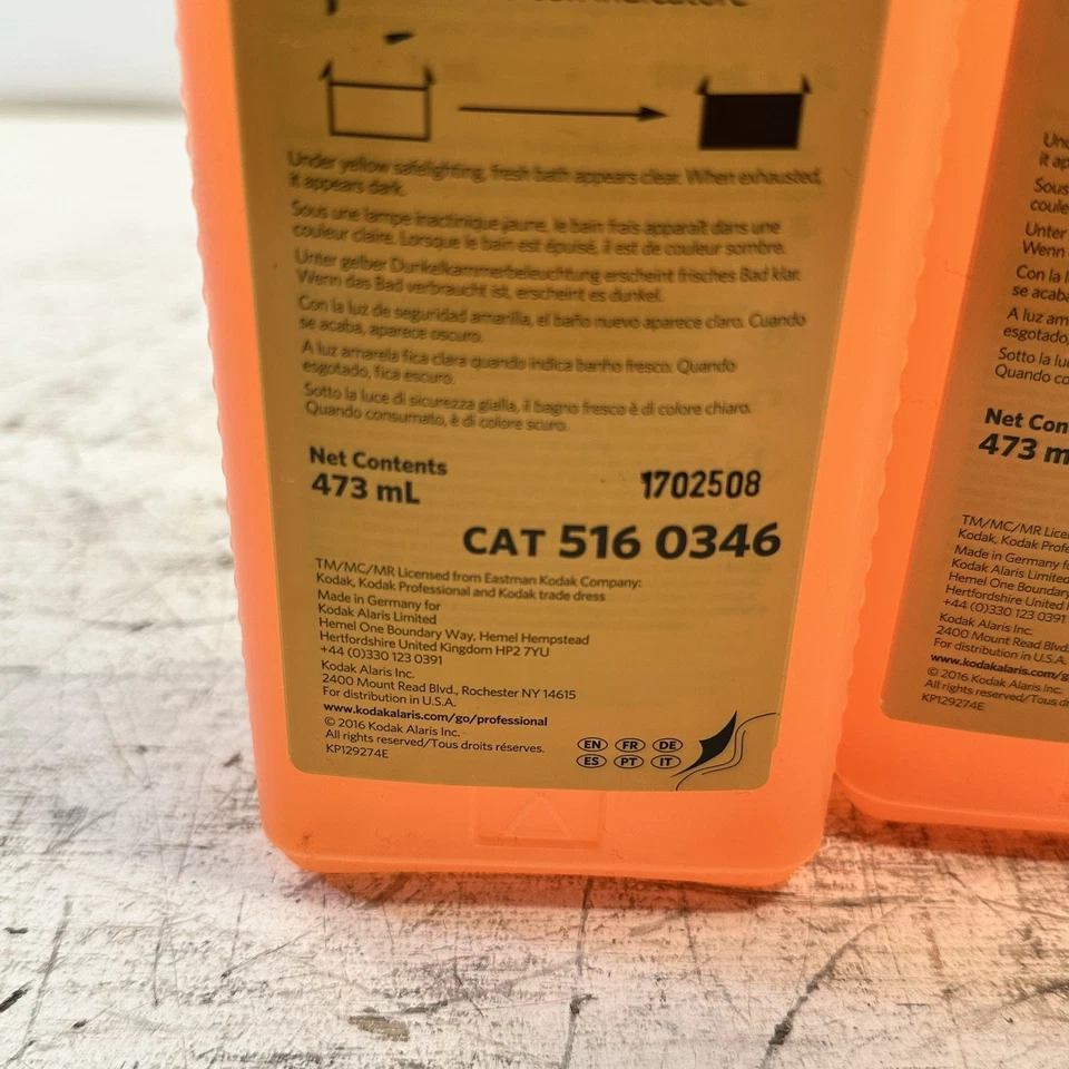 Kodak Indicator Stop Bath Liquid for Black & White Film & Paper 5160346 Lot Of 5 - Image 3 of 4