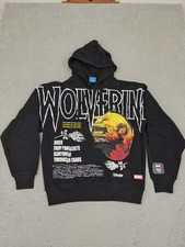 Marvel Civil Regime Wolverine Hoodie Mens Large Black Graphic They Cant Stop Me