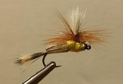 Dry Fly - Humpy 12 One Dozen Yellow