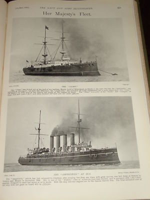 1899 Hm Fleet The Glory & Amphitrite Vickers Maxiim
