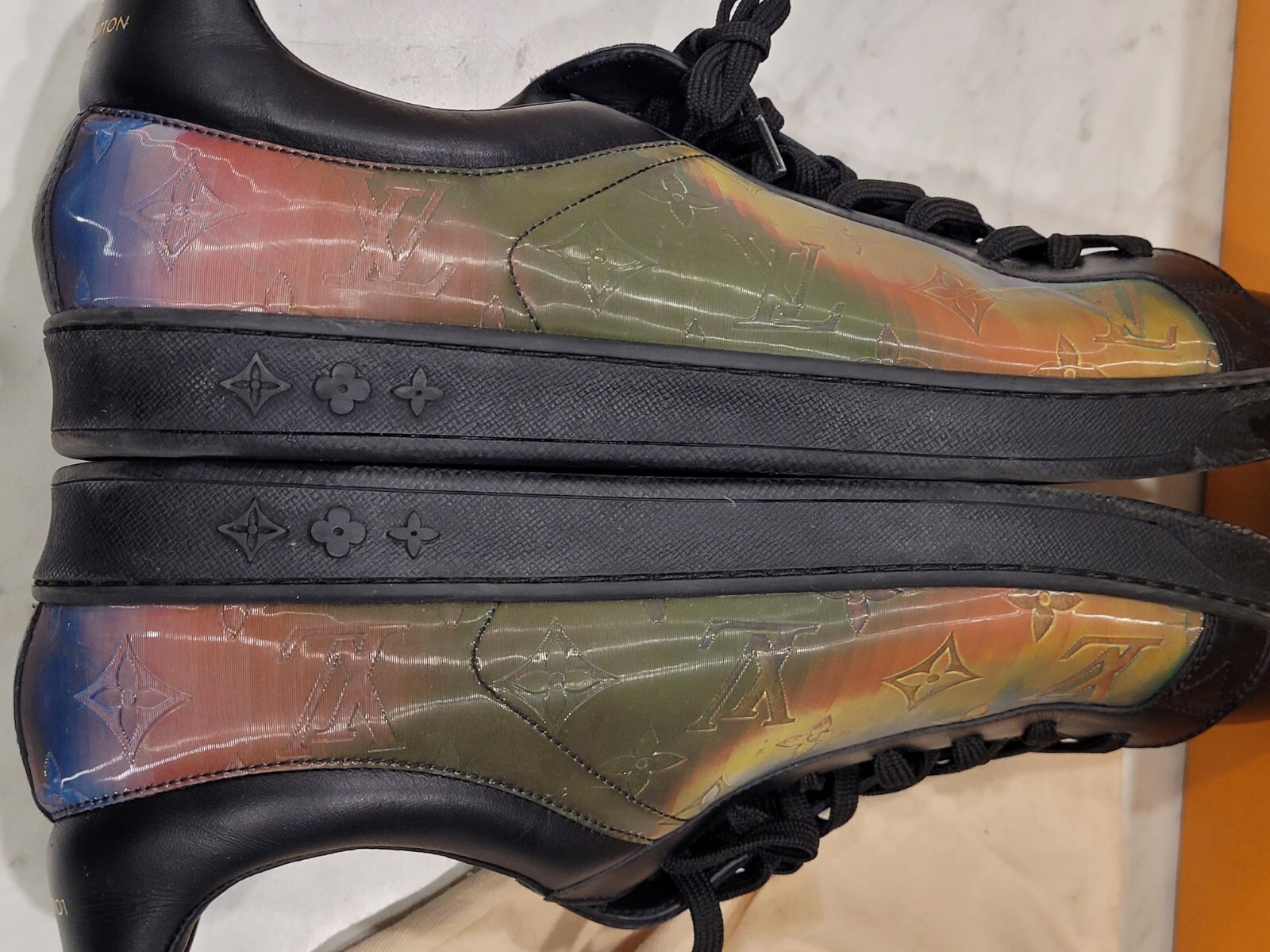 Louis Vuitton Iridescent Luxembourg Sneaker Size LV 10.5 MS0159