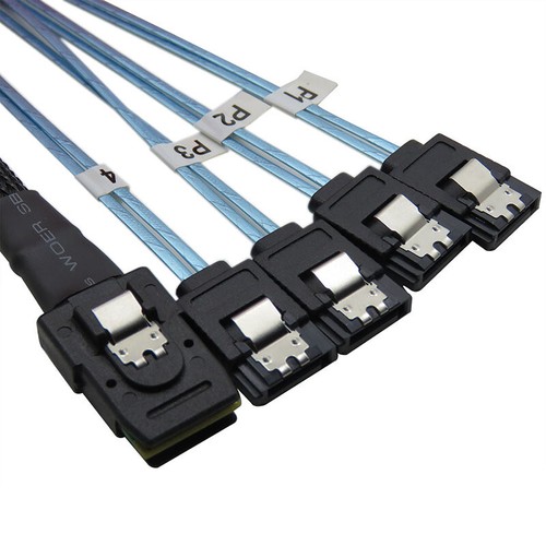 Mini-SAS Data Transfer Cable, SFF-8087 To 4 SATA Cable, 0.5m,fast Shiping - 第 1/4 張圖片
