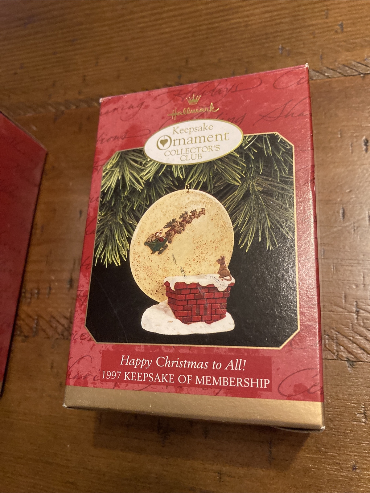 Set of 2 "Away to the Window" and "Happy Christmas to All" Hallmark