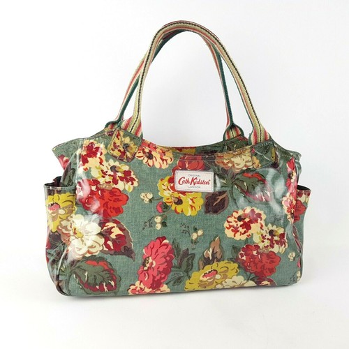 Cath Kidston Day Bag Handtasche Tragetasche Alltagstasche Herbstblüte Blumen Wachstuch CK79 - Bild 2 von 12