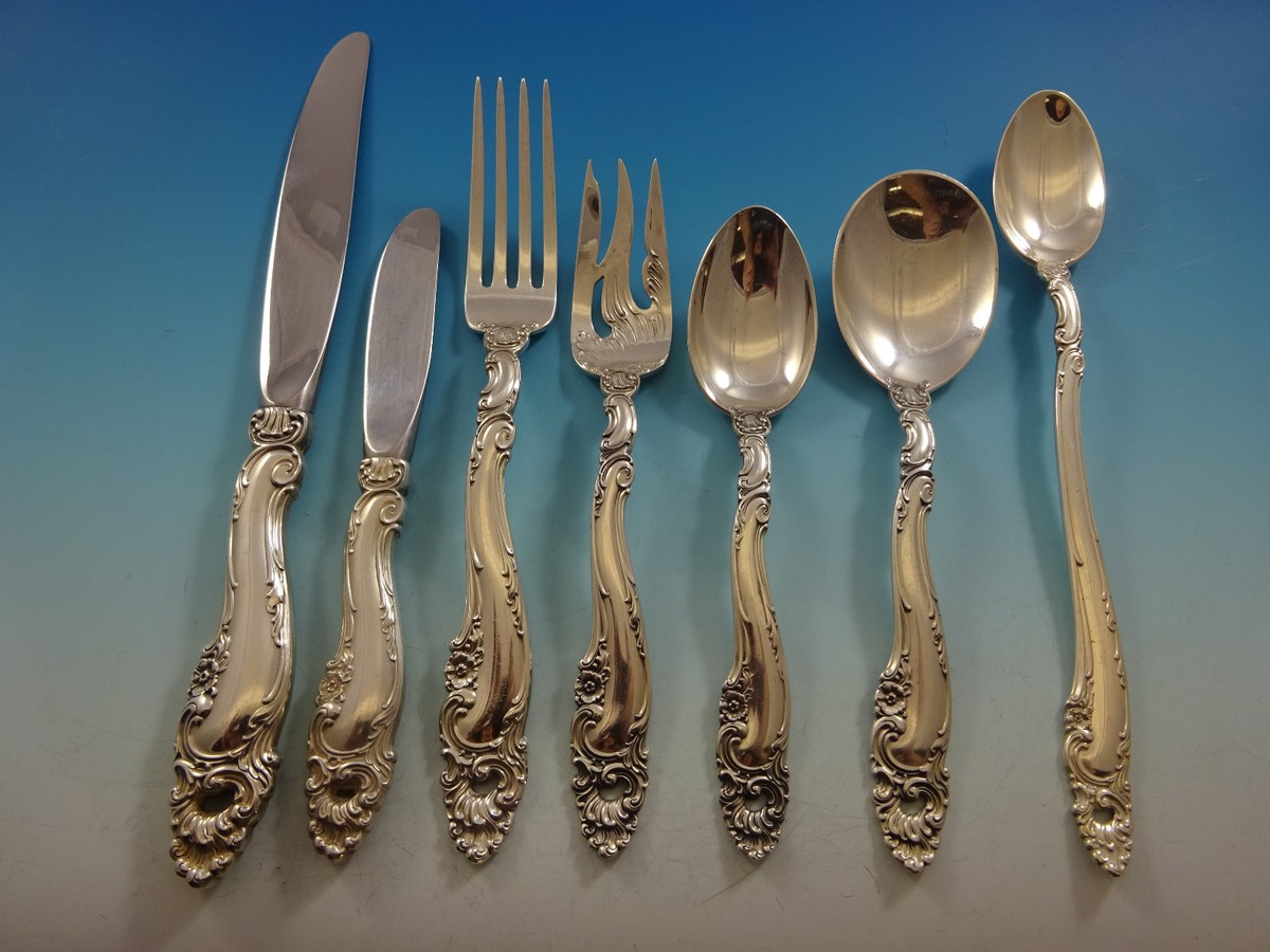 Decor by Gorham Sterling Silver Flatware Set For 18 Service