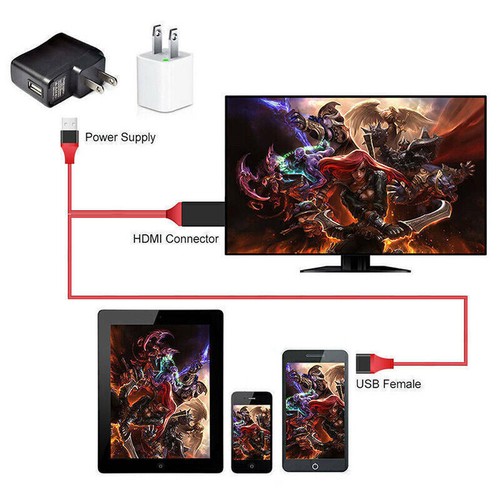 MHL Full HD 1080P USB-zu-HDMI-HDTV-TV-Kabeladapter Für iPhone / Android /Samsung - Bild 7 von 7