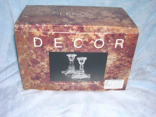 Velas de cristal de plomo Lenox Decor un par de 5 1/2", juego de dos - Imagen 3 de 4