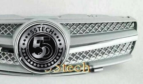 R230 SL500 SL600 03~06 Grille Grill MESH Silver 1 FIN AMG Style - Изображение 3 из 4