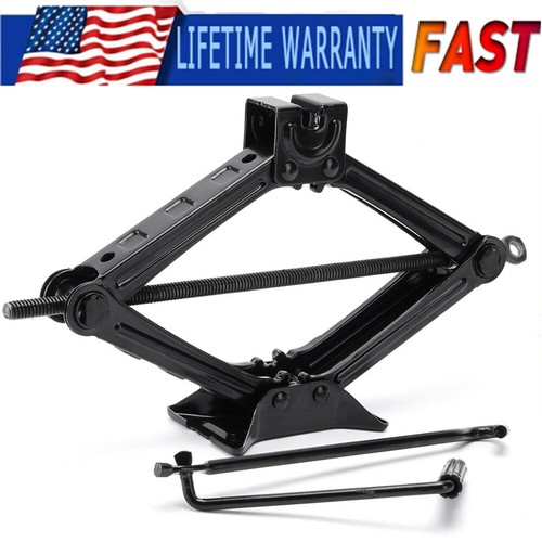 Car 2 Ton Heavy Duty Scissor Jack +Handle For Van Auto Garage Tire Change Quick - Bild 1 von 12