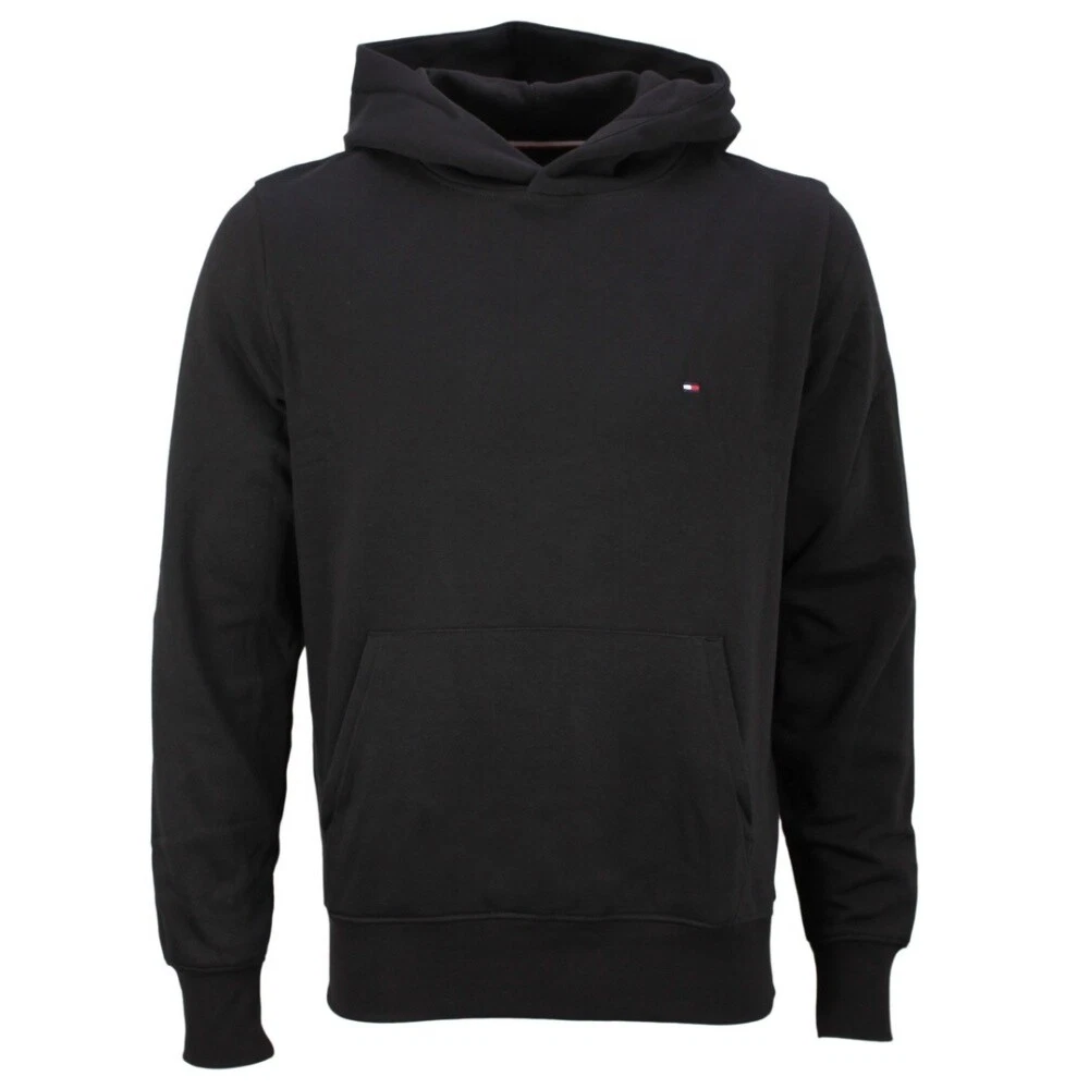 Tommy Hilfiger Men\'s Sweatshirt Pullover Hoodie Black MW0MW34266 Bds Black  | eBay