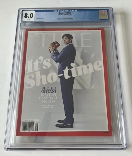 CGC 8.0 NEWSSTAND 2022 TIME Magazine Shohei Ohtani Baseball RARE