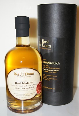 Bruichladdich 8y 2008 55,9% bourbon barrel bottled 2017 Islay Best Dram 0.7L