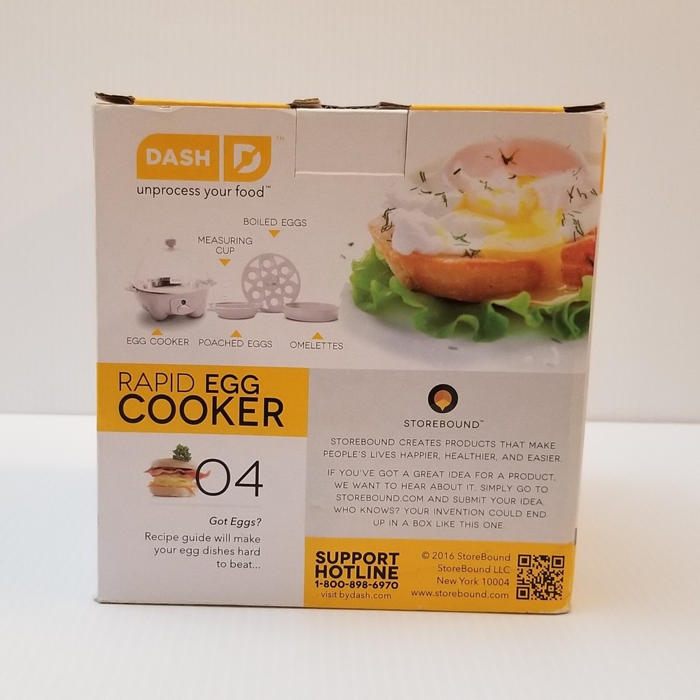 Dash Rapid Electric Egg Cooker for 6 Eggs – Hard Boil Poach Scramble