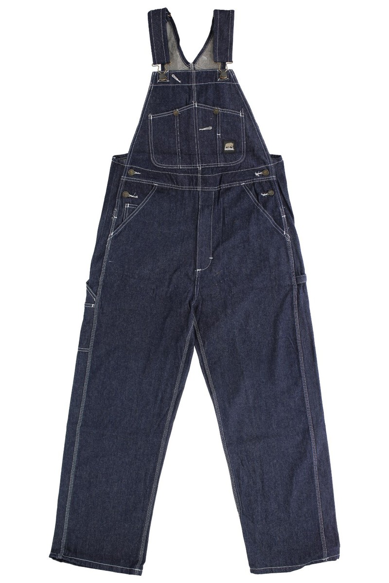 Berne Bib Overalls, Men's Heritage Unlined Original Washed Denim Coveralls